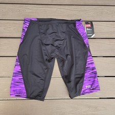 TYR Durafast Lite Hydra Drawstring Purple/black Swim Jammer Size 32 New