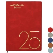 2025 Planner - Planner 2025, Faux Leather Cover 2025 Planners for Women, Jan 