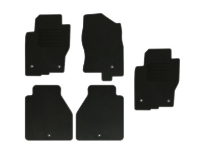 Veloursfußmatten für Nissan Frontier Bj. 2005 - 2014 Automatten SCHWARZ PREM 4+1