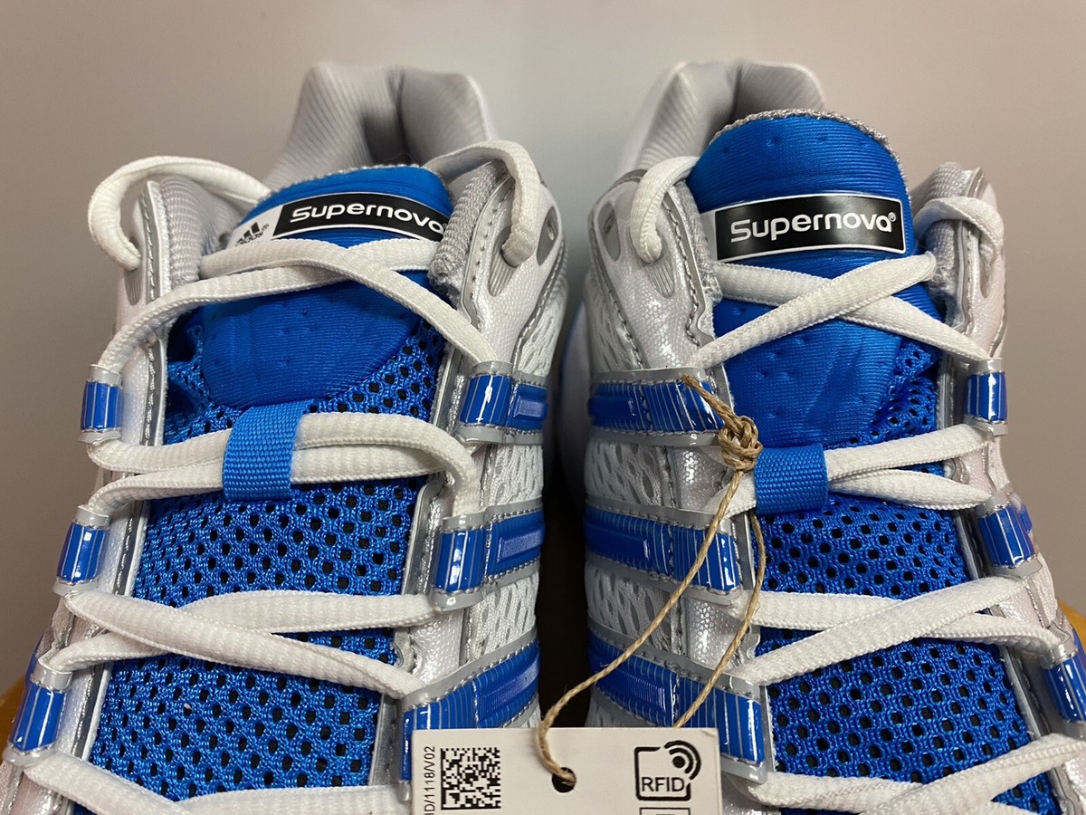 ADIDAS SUPERNOVA CUSHION 7 WHITE BLUE RUSH GY5241 SIZE 11.5