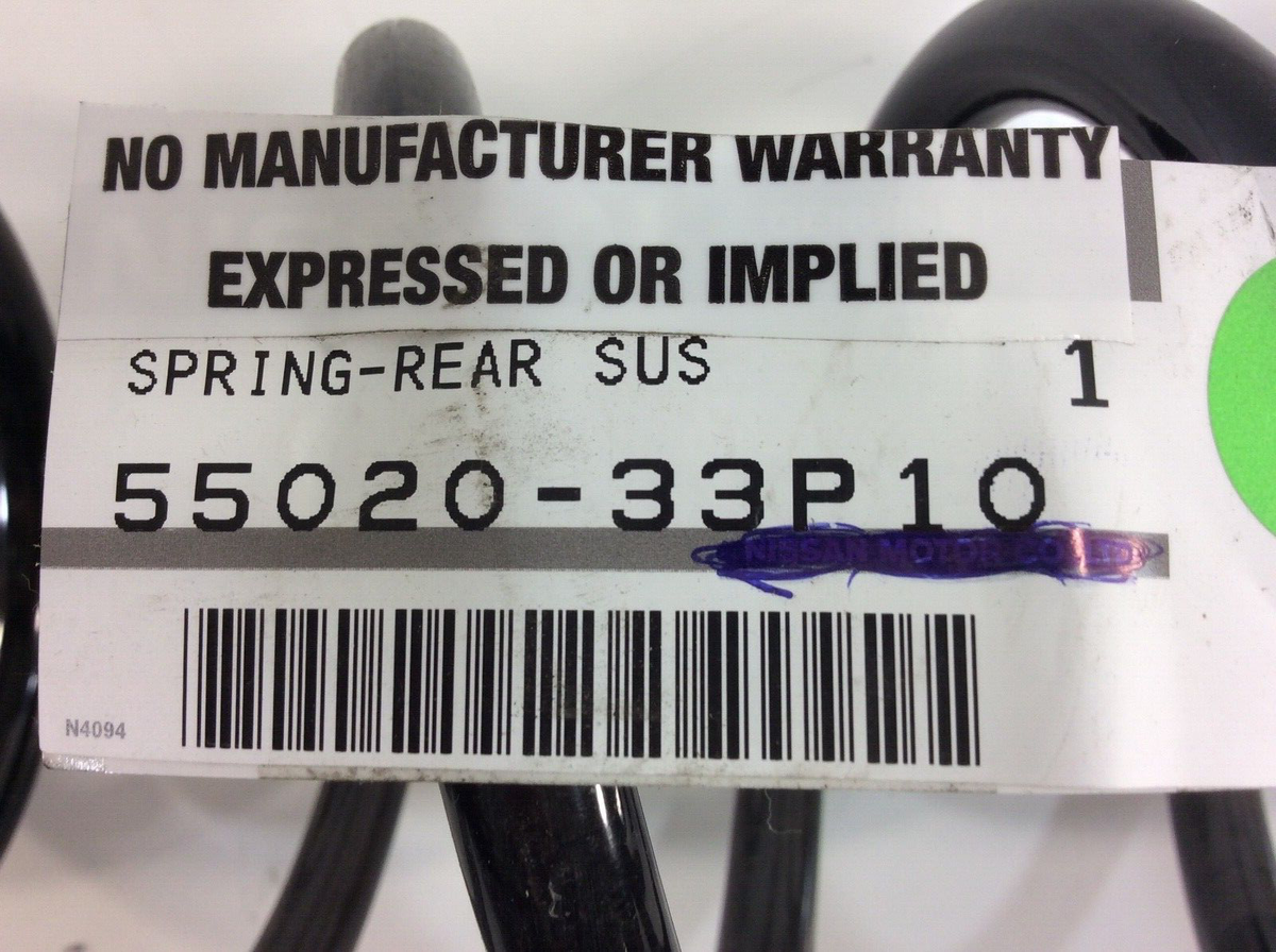 NISSAN OEM 90-96 300ZX Rear Suspension-Coil Spring 5502033P10 for