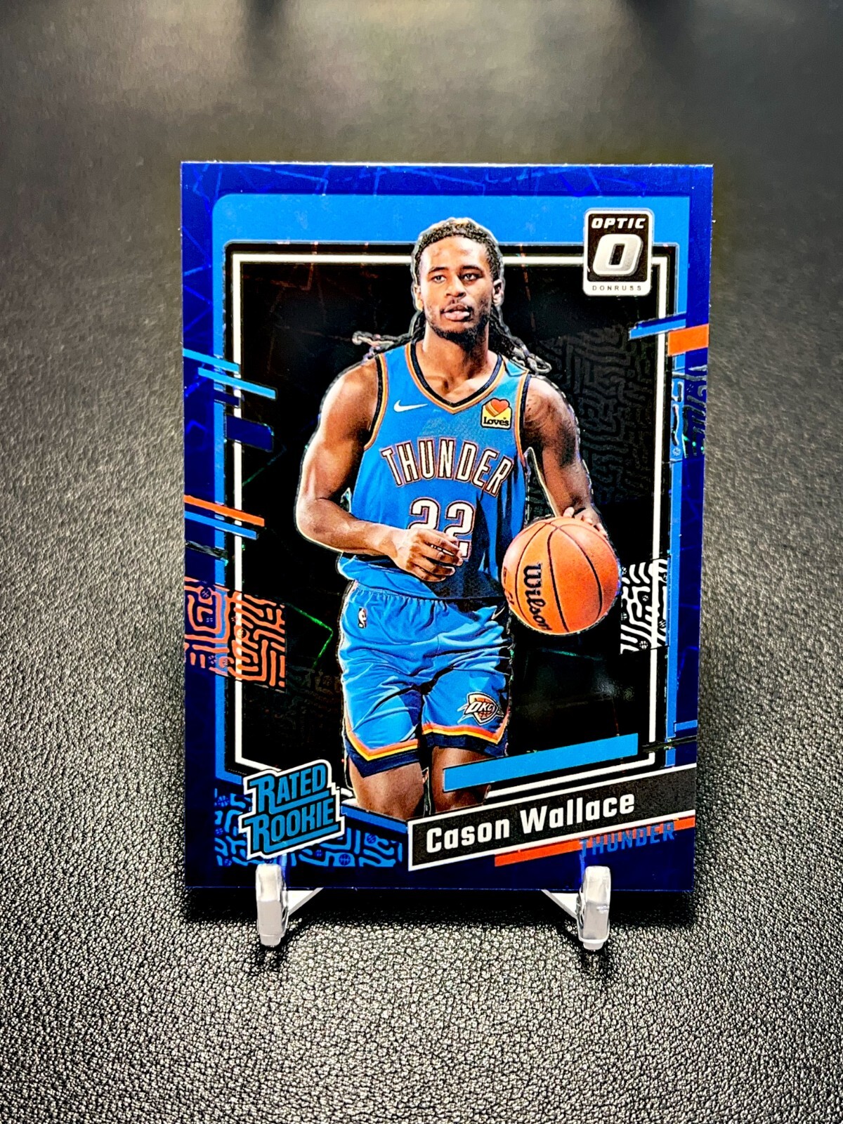 2023-24 Donruss Optic Basketball Cason Wallace Blue Velocity Rookie RC #218