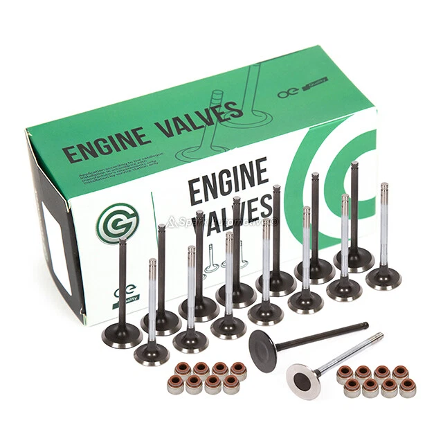 Intake Exhaust Valves w/ Seals Fit 98-05 Toyota Corolla MR2 Celica GT 1.8 1ZZFE - Image 2 of 4