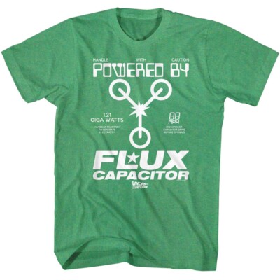 Back To The Future Movie T Shirt POWERED BY New Michael J Fox Kelly Heather