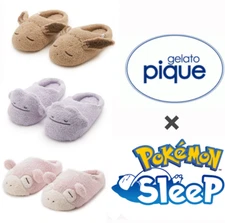 Pokemon Sleep GELATO PIQUE vol.2 Slowpoke Ditto Eevee Slippers Free Size Japan