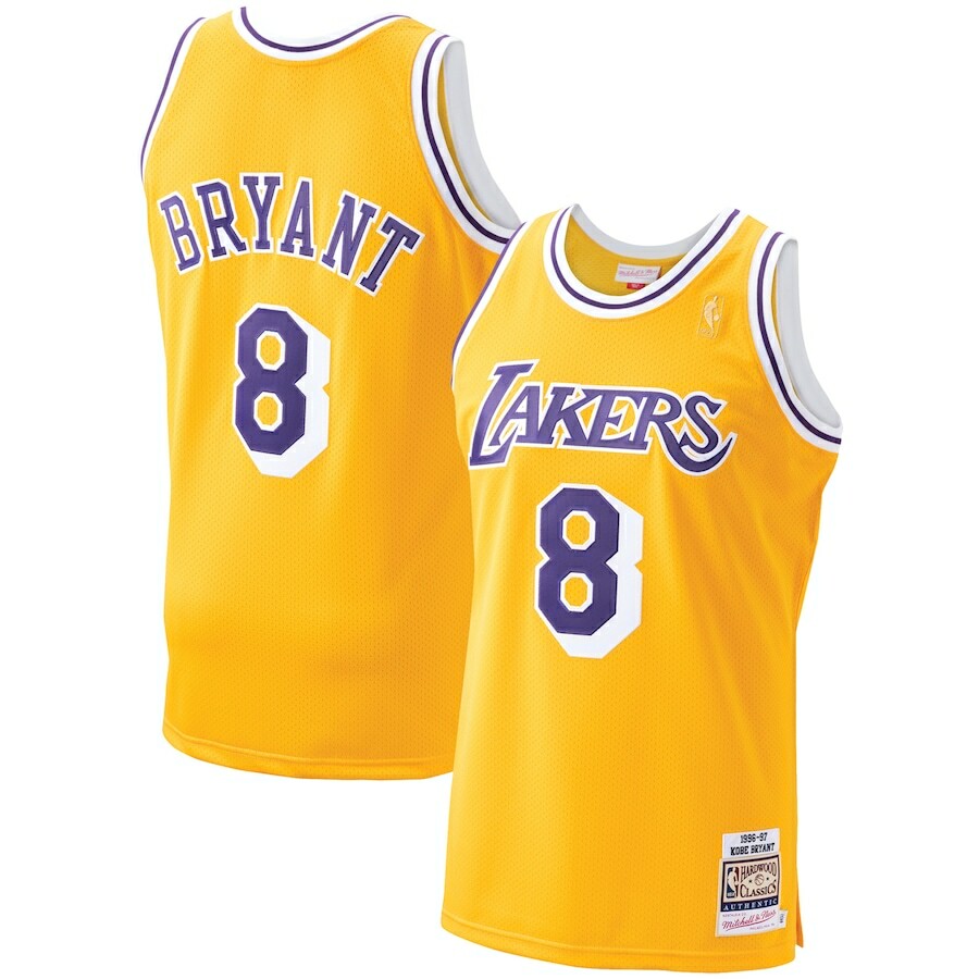 LAKERS KOBE BRYANT 8番 ユニフォーム Kobe Bryant #8 Los Angeles Lakers basketball Jersey Champion NBA