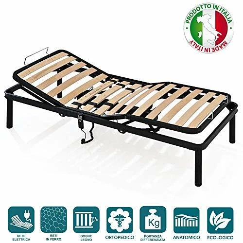 RETE LETTO ORTOPEDICA A DOGHE PER LETTO RINFORZATA PER TAGLIE FORTI XXL - Immagine 3 di 4