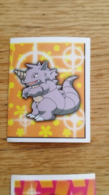 Pokemon Rhydon Sticker CARTE POKEMON STICKERS MERLIN 201 TOPPS 1999 Rhinoféros Rhydon card | eBay