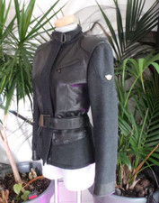 Matchless Rooklands Lady Real Leather & Wool Biker Jacket Coat Size 14