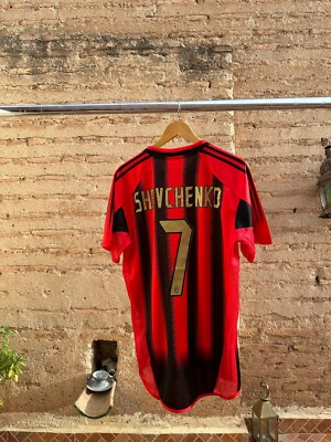 SHEVCHENKO 2004 2005 AC MILAN HOME L Maglia Shirt Jersey Adidas