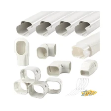 Everwell® PVC Decorative Line Cover Kit Set & Tubing For MiniSplit & Central A/C