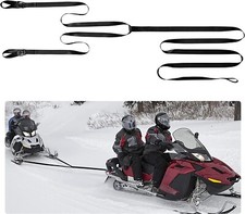 Heavy Snowmobile Tow Strap With Two Hook Reinforced Emergency Off Tow Strap Kit Heavy Snowmobile Tow Strap With Two Hook Reinforced Emergency Off Tow Strap Kit