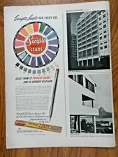 1942 Scripto Pens Pencils Ad   Select from 17 Popular Colors & 10 Degrees Black