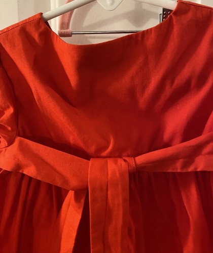 Periwinkle-Baby Girl Size 18 Mo Red Cotton Embroidered Dress With Bloomers EUC! - Picture 9 of 11