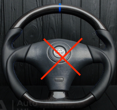 シモカワチャンネル サイン ストレージ Toyota Supra steering wheel Celica MR2 Altezza Chaser JZX100