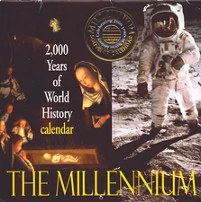 2000 The Millennium Calendar World History Art Events Christ Neil Armstrong Moon