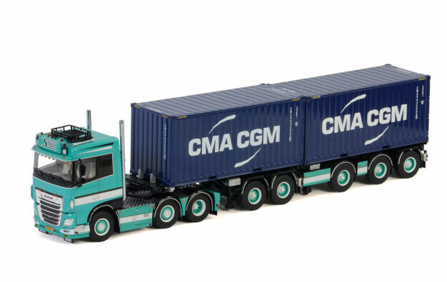 1/50 for DAF XF SPACE CAB MY2017 6x2 TWIN STEER COMBI