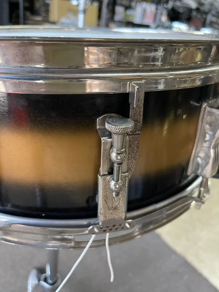 Предсерийный номер начало 60-х Ludwig 491 Pioneer Duco малый черный и золотой 5 дюймов x 14 дюймов - Изображение 4 из 4