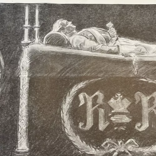 1907 Antique Art Print DECISION OF HEAVEN Anthony Hope Charles Dana Gibson Girls