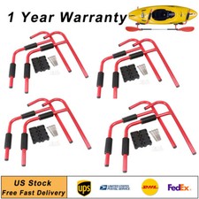 Storage Rack Surfboard Canoe Ladder Wall Mount Steel Kayak Folding Hanger 8PCS