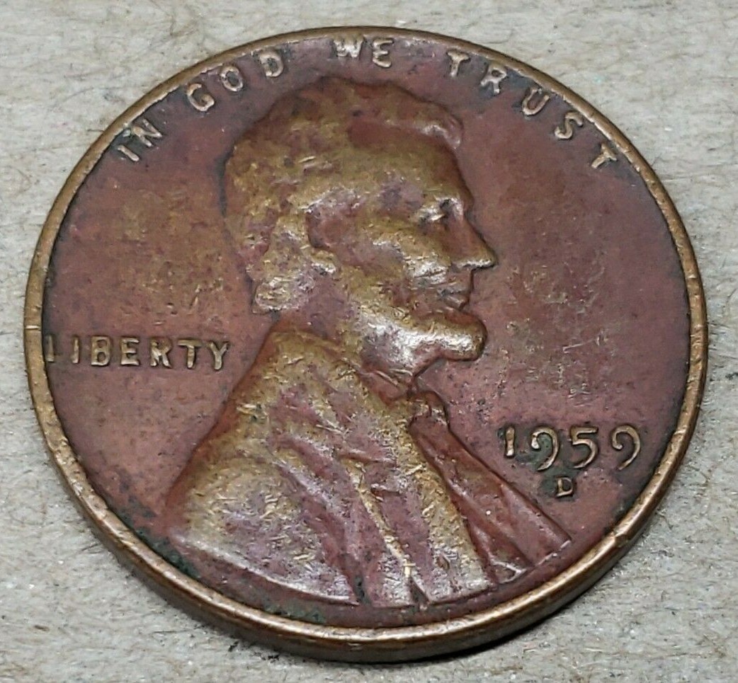 1959 D Lincoln Red Cent AU+ RARE! PRICE DROP! | eBay