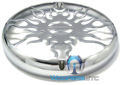 15'' CHROME AFG15C AUDIOBAHN SUB SUBWOOFER COVER GRILL DD AUDIO SKAR SOUNDSTREAM