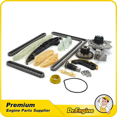 Timing Chain Kit Water Pump For 2008-2013 Audi A3 A4 A5 A6 TT Volkswagen 2.0L