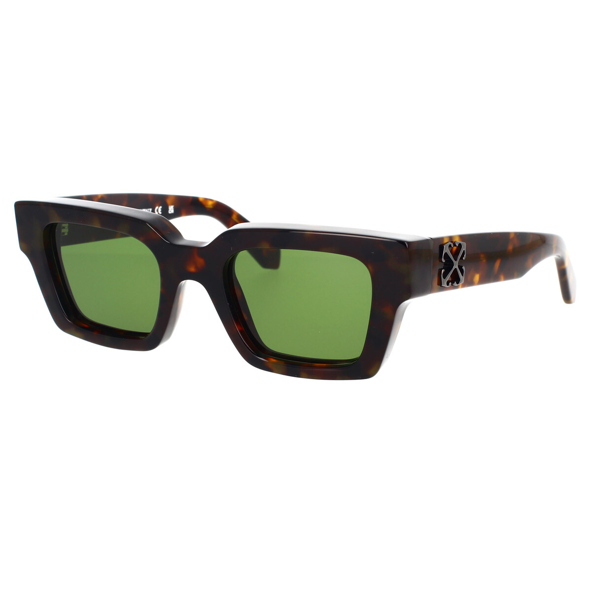 Off-White ALBANY Women Sunglasses Havana Green Square OERI13E ALBANY 6055 Off-White Virgil Sunglasses 6055 Tortoise - eye-oo.com main image 2