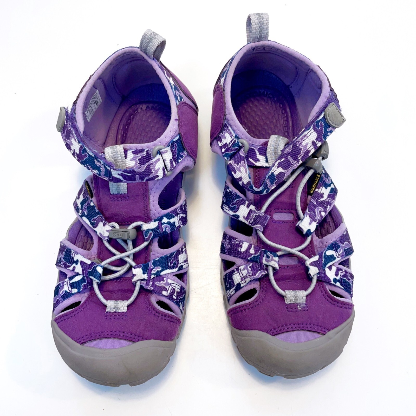 Sandali da acqua mimetici viola Keen per bambina taglia 4
