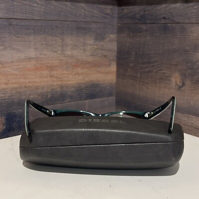 Diesel Eyeglasses DL5012 col.056 Tortoise&Green on Blue B-Shape Frame 52[]16 140 Diesel Eyeglasses DL5012 Col.056 Tortoise&green on Blue B  main image 3