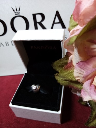 Authentic Pandora Charm Heart Pink CZ Stone 790134PCZ Boxed - Picture 7 of 11