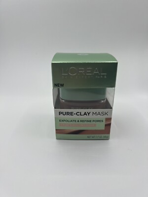 L'Oreal Pure-Clay Mask Exfoliate & Refine Pores (3 Pure Clays + Red Algae)