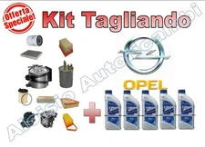 OIL CUTTING KIT ERG 10W40 + FILTERS OPEL MERIVA 1.4 16V FROM 2006 TO 2009 -