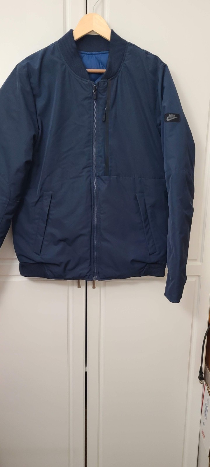 Nike Reversible Quilted Bomber down Jacket Mens M… - image 3