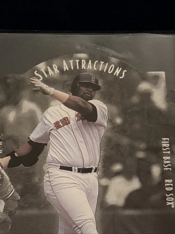 1997 UPPER DECK STAR ATTRACTIONS DIE CUT MO VAUGHN #SA20 NM ⚾️⚾️⚾️REDSOX - Image 4 of 4