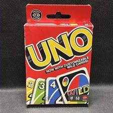 Original UNO Card Game w/ Customizable Wild Cards New Sealed Decks Mattel - NEW