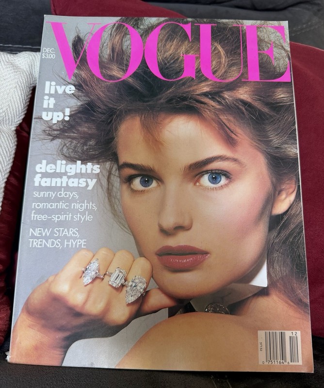 Vogue Dec 1986 Magazine Paulina Porizlcova 🔥priced to sell🔥