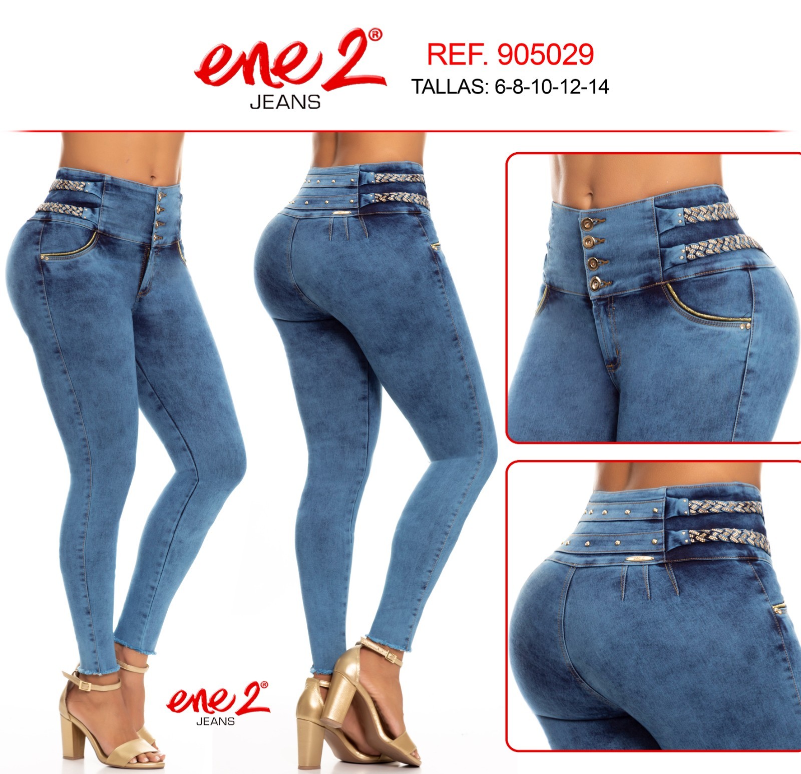 Women Colombianos Push Up Levanta Cola Butt Lift Sexy Blue S