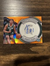 2023 Bowman U Chrome Prime Chrome Signatures Jeremy Fears Orange /25 On Card 