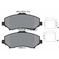 Textar BremsbeläGe Vorne FüR Jeep Wrangler III Cherokee Dodge Journey Nitro