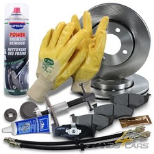 ATEC BREMSSCHEIBEN+BREMSBELÄGE+BREMSSCHLÄUCHE VORNE FÜR SEAT AROSA VW LUPO POLO