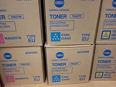 1 Satz Original Konica Minolta TN627 für Accuriopress C12000 und C14000 OVP