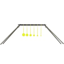 Ar500 Steel 1/4 6 Spinning Targets & Target Stand Kit - Suitable For .22 Rimfire
