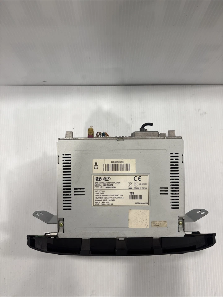 Hyundai Veloster 2012-2017 receptor de radio y pantalla CD satélite usado 96560-2V72 Foto 3 de 4