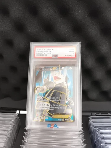 Pokemon Fullart Aggron EX 153/160 Primal Clash PSA 9 MINT