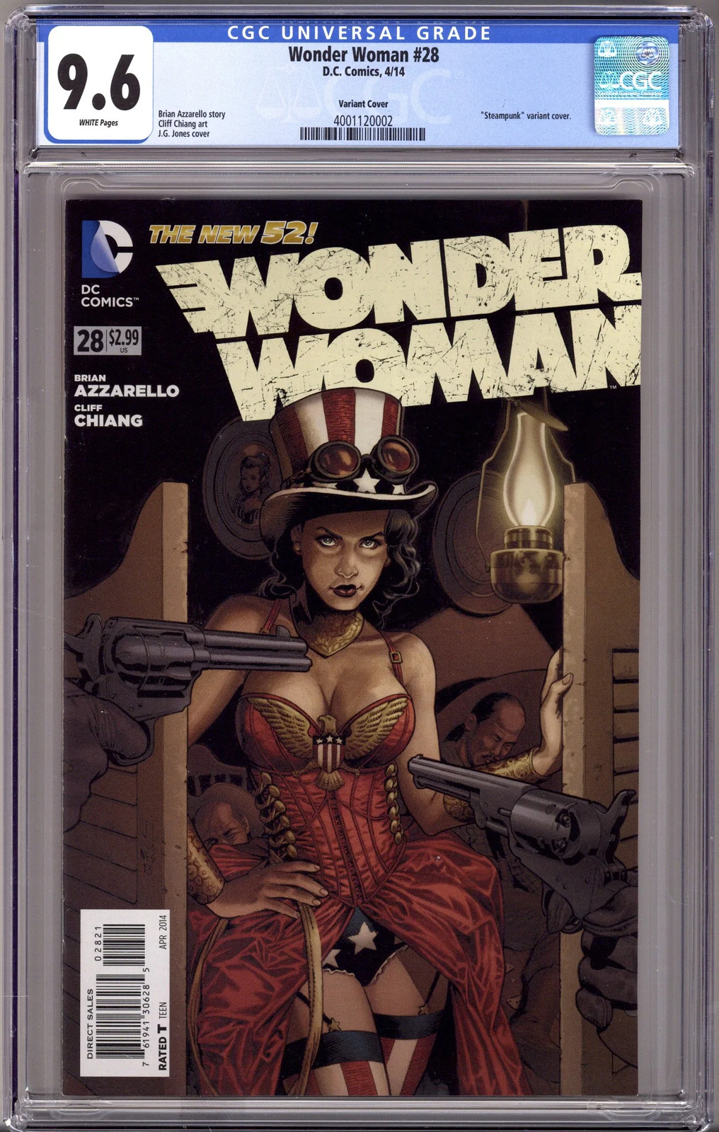 Wonder Woman Vol 4 28 CGC 9.6 (NM+) (2014) Jones Steampunk Incentive Variant