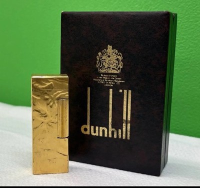 dunhill gas lighter free shipping roller type gold lighter 