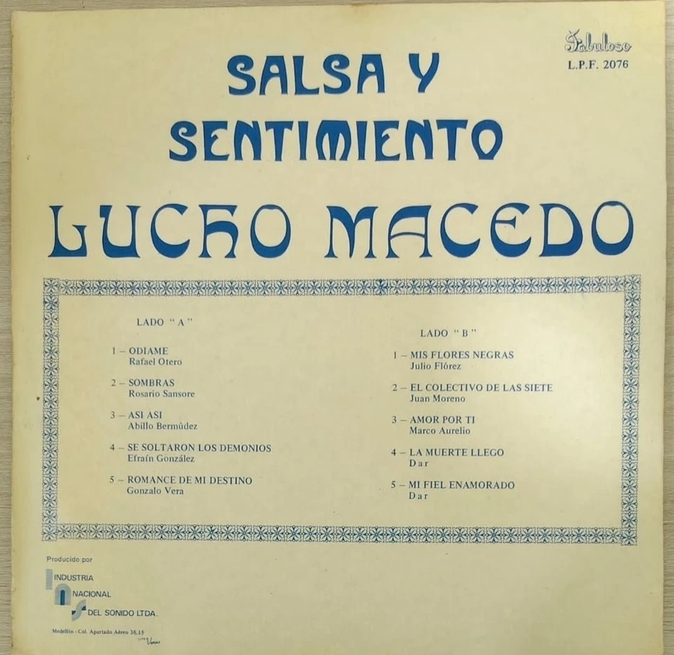 Demonios Del Salado- La Salsa llegó Rare Cover Salsa Guaguanco 1972 VG+ - Image 2 of 3