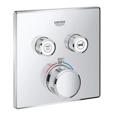 Grohe 29141000 Dual Function Thermostatic Valve Trim - Chrome