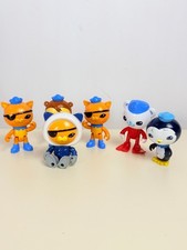 Octonauts Figure Lot 6pc Kwazii Polar Suit Barnacles Heat Suit Mattel 2010